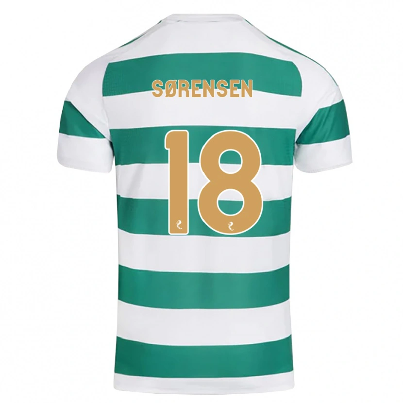 Danxen Mulher Camisola Oliver Sørensen #18 Ciano Escuro Branco Principal 2026/27 Camisa