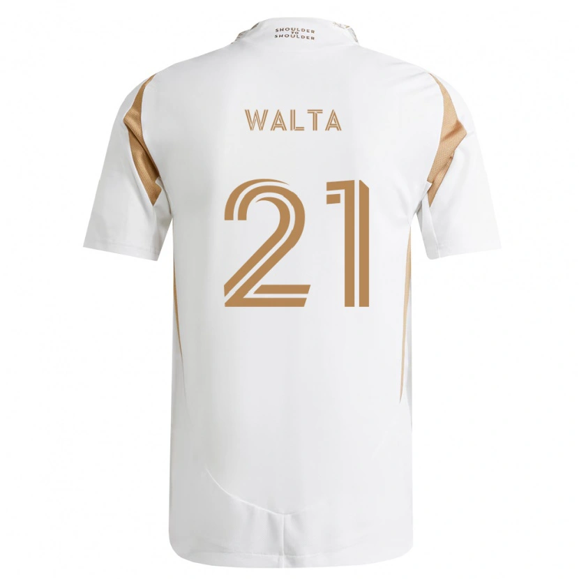 Danxen Mulher Camisola Leo Walta #21 Branco Marrom Alternativa 2026/27 Camisa