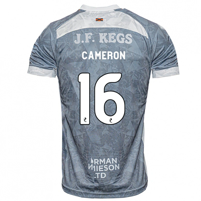 Danxen Criança Camisola Lyall Cameron #16 Cinza Ardósia Claro Alternativa 2026/27 Camisa
