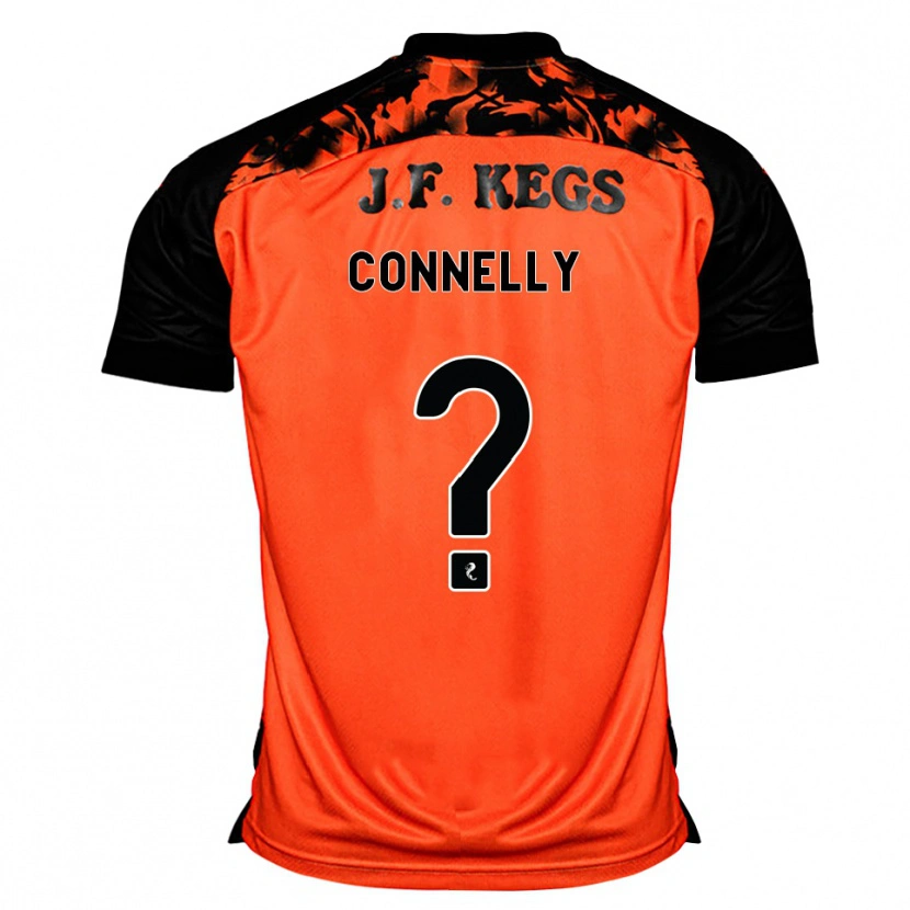 Danxen Criança Camisola David Connelly #0 Laranja Preto Branco Principal 2026/27 Camisa