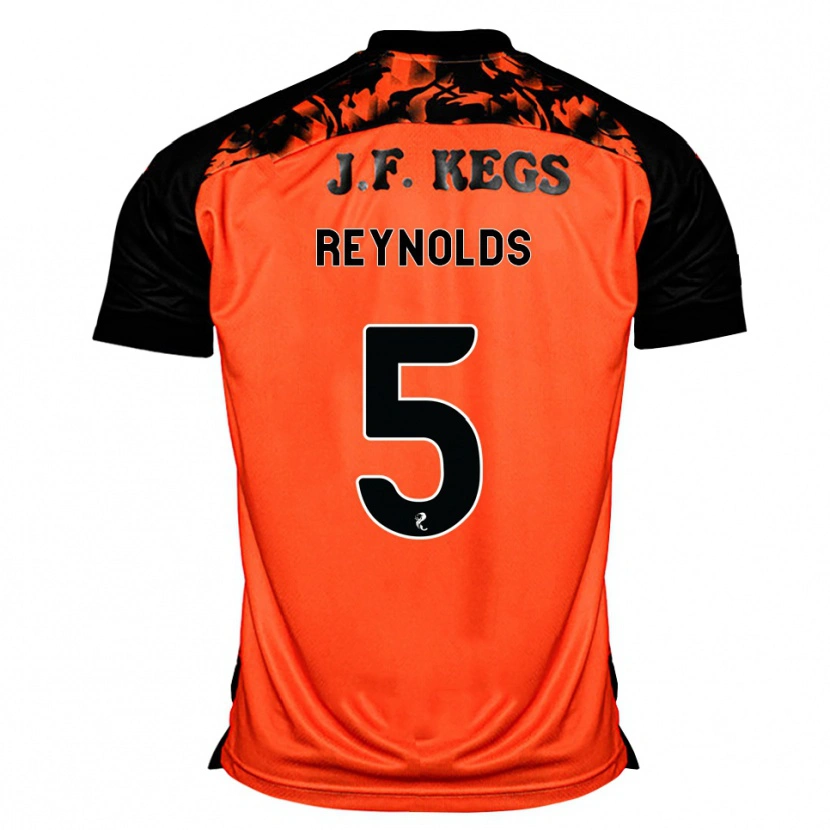 Danxen Criança Camisola Nairn Reynolds #5 Laranja Preto Branco Principal 2026/27 Camisa
