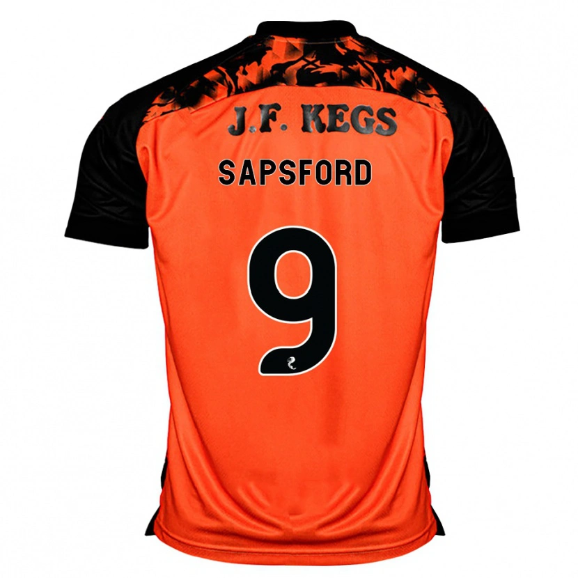 Danxen Criança Camisola Zachary Sapsford #9 Laranja Preto Branco Principal 2026/27 Camisa