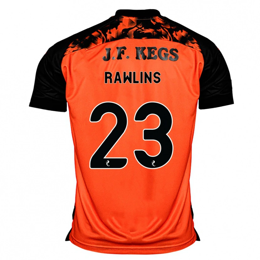 Danxen Criança Camisola Joshua Rawlins #23 Laranja Preto Branco Principal 2026/27 Camisa