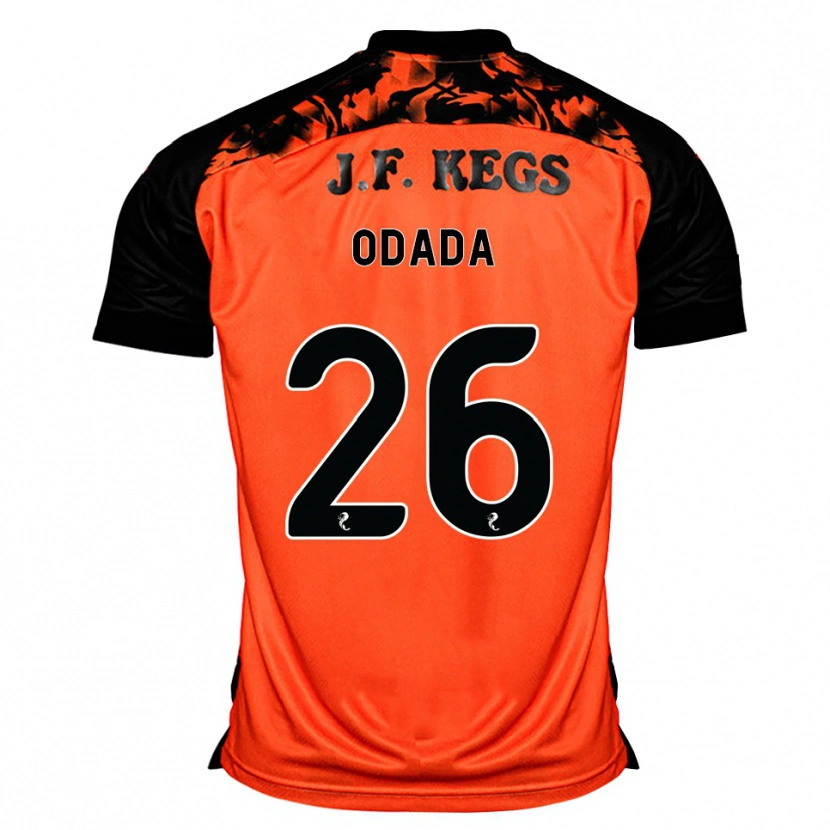 Danxen Criança Camisola Richard Odada #26 Laranja Preto Branco Principal 2026/27 Camisa