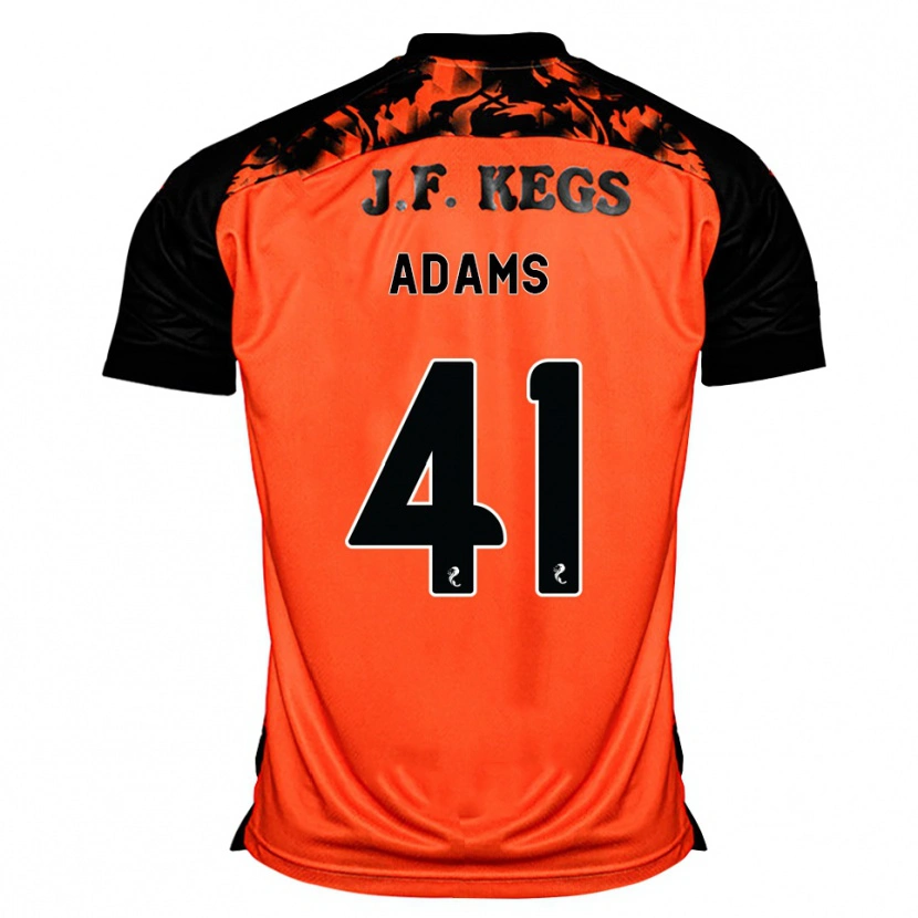 Danxen Criança Camisola Ruairidh Adams #41 Laranja Preto Branco Principal 2026/27 Camisa