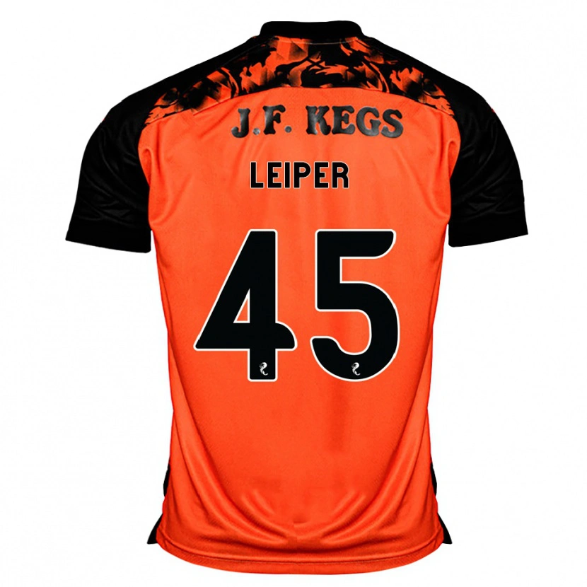 Danxen Criança Camisola Cohen Leiper #45 Laranja Preto Branco Principal 2026/27 Camisa