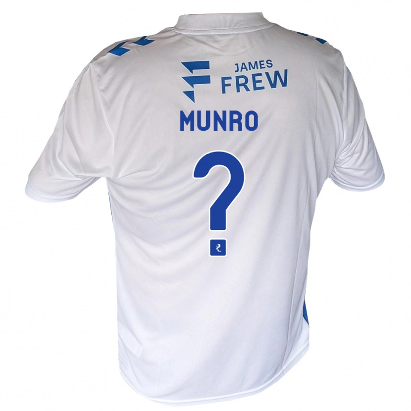 Danxen Criança Camisola Kirsty Munro #0 Azul Real Branco Principal 2026/27 Camisa