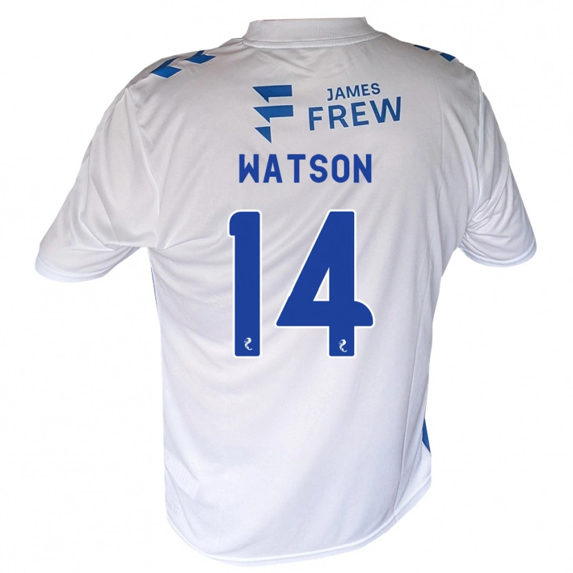 Danxen Criança Camisola Craig Watson #14 Azul Real Branco Principal 2026/27 Camisa