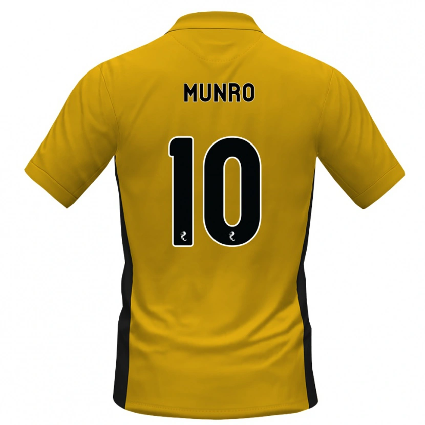Danxen Criança Camisola Vhairi Munro #10 Laranja Preto Principal 2026/27 Camisa