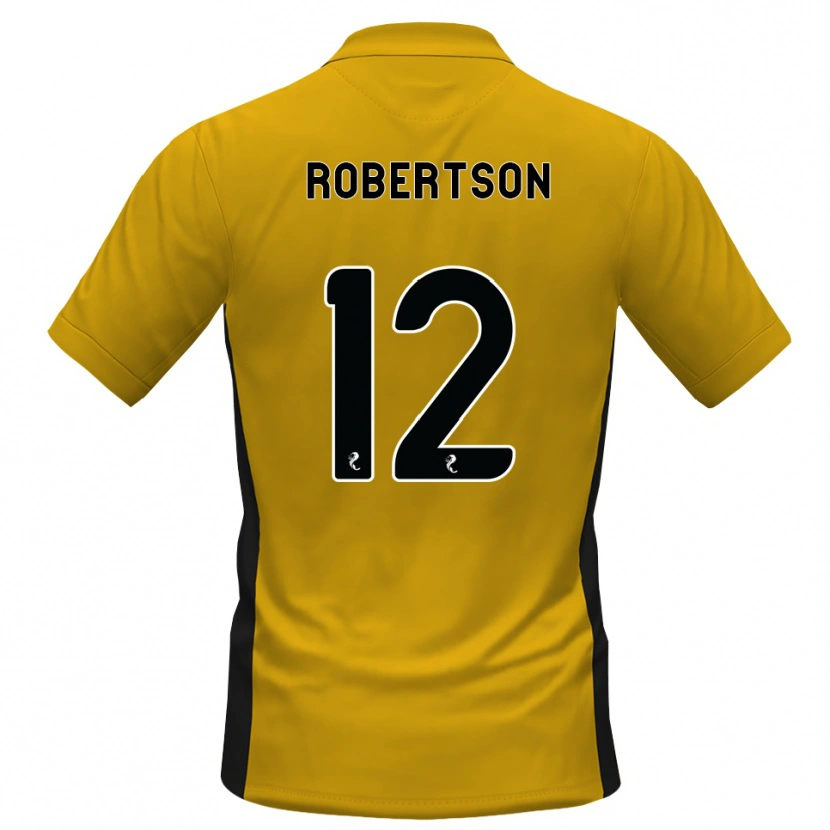 Danxen Criança Camisola Mitchell Robertson #12 Laranja Preto Principal 2026/27 Camisa