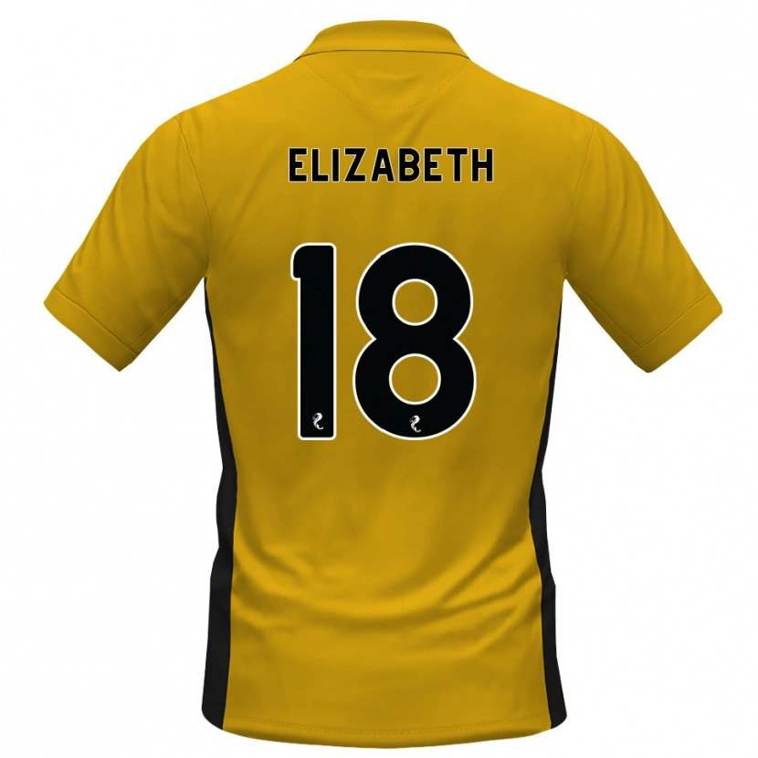 Danxen Criança Camisola Ashley Elizabeth #18 Laranja Preto Principal 2026/27 Camisa