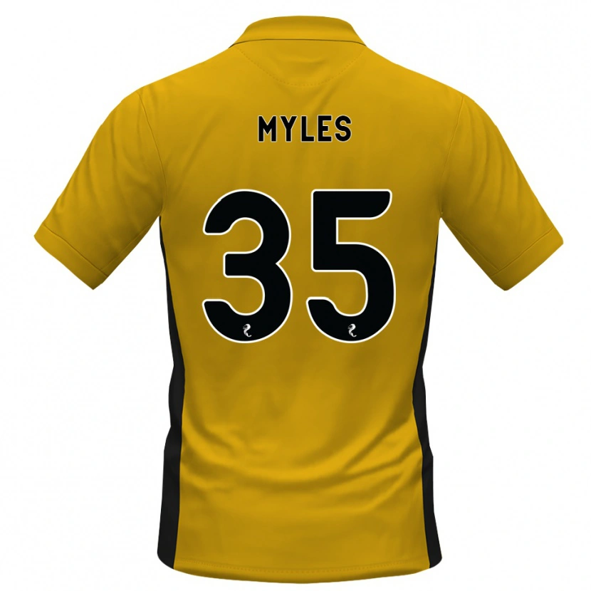 Danxen Criança Camisola Evan Myles #35 Laranja Preto Principal 2026/27 Camisa