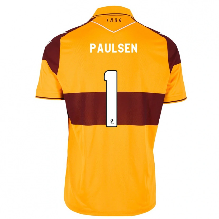 Danxen Criança Camisola Alex Paulsen #1 Marrom Laranja Principal 2026/27 Camisa