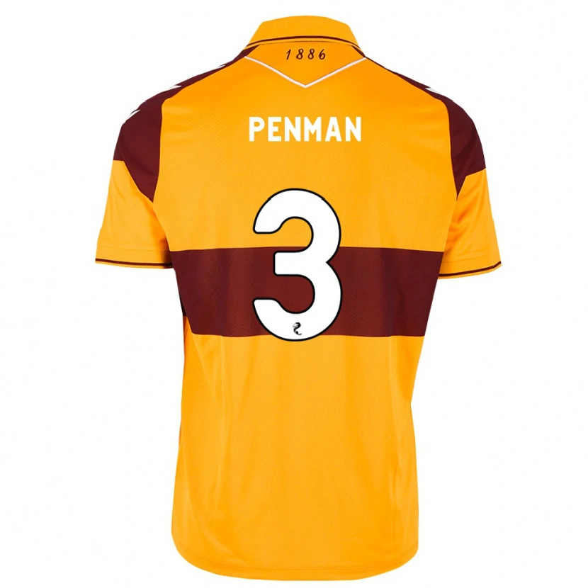 Danxen Criança Camisola Jenna Penman #3 Marrom Laranja Principal 2026/27 Camisa