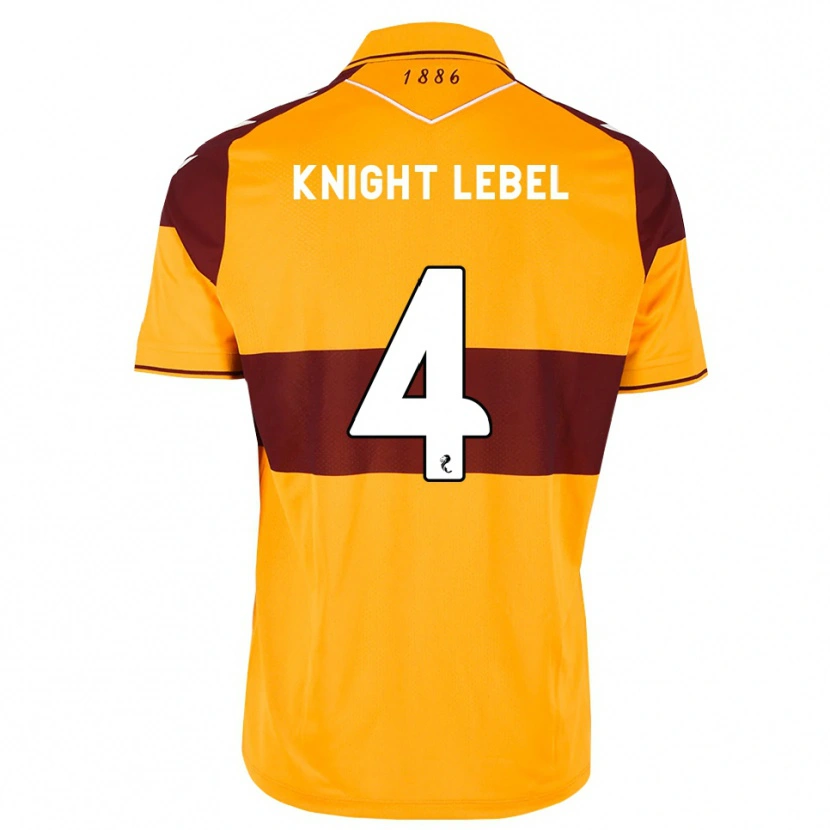 Danxen Criança Camisola Jamie Knight-Lebel #4 Marrom Laranja Principal 2026/27 Camisa