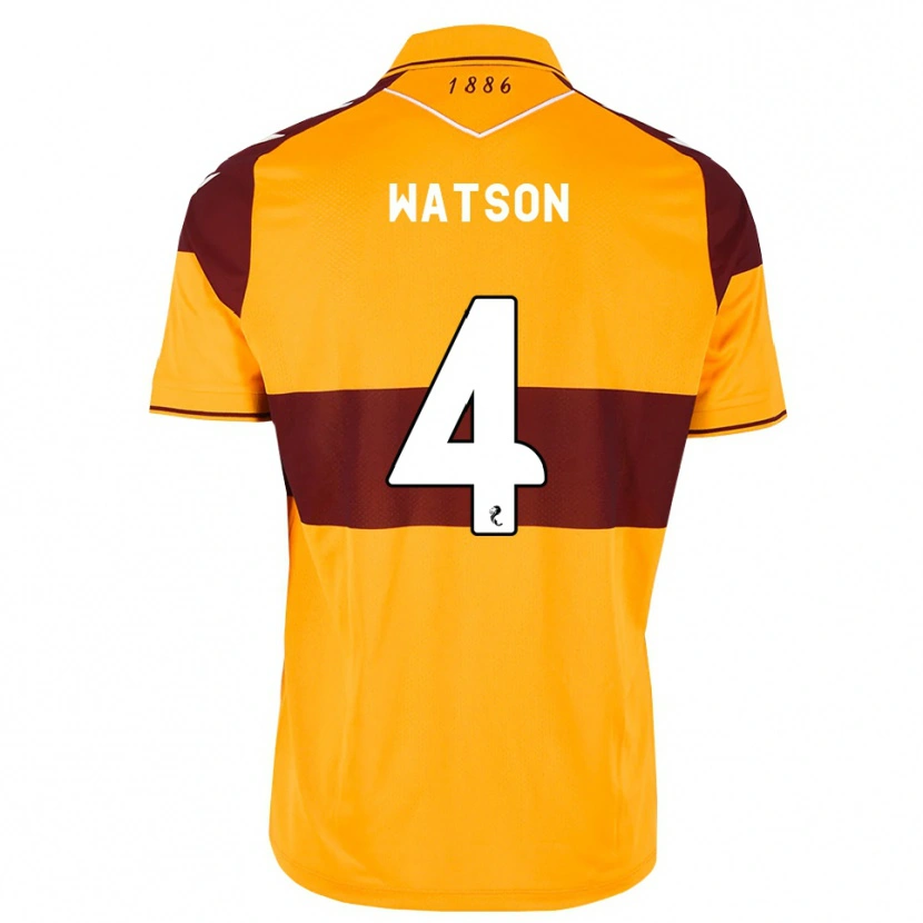 Danxen Criança Camisola Chelsie Watson #4 Marrom Laranja Principal 2026/27 Camisa
