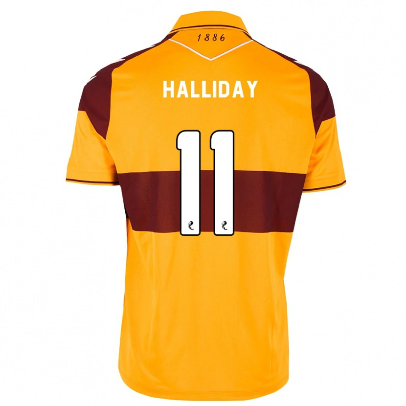 Danxen Criança Camisola Andy Halliday #11 Marrom Laranja Principal 2026/27 Camisa