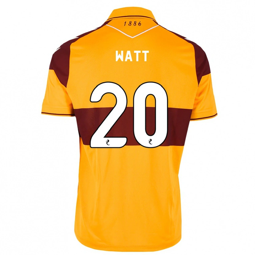 Danxen Criança Camisola Elliot Watt #20 Marrom Laranja Principal 2026/27 Camisa