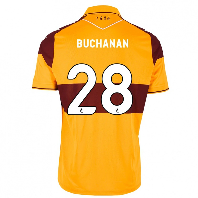 Danxen Criança Camisola Aaron Buchanan #28 Marrom Laranja Principal 2026/27 Camisa