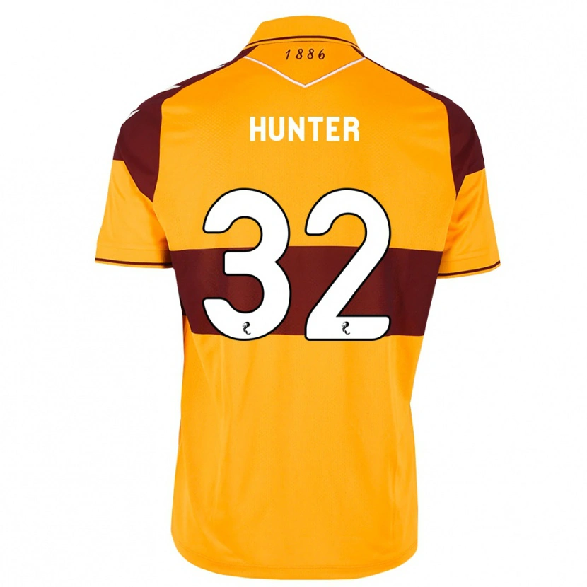 Danxen Criança Camisola Robbie Hunter #32 Marrom Laranja Principal 2026/27 Camisa