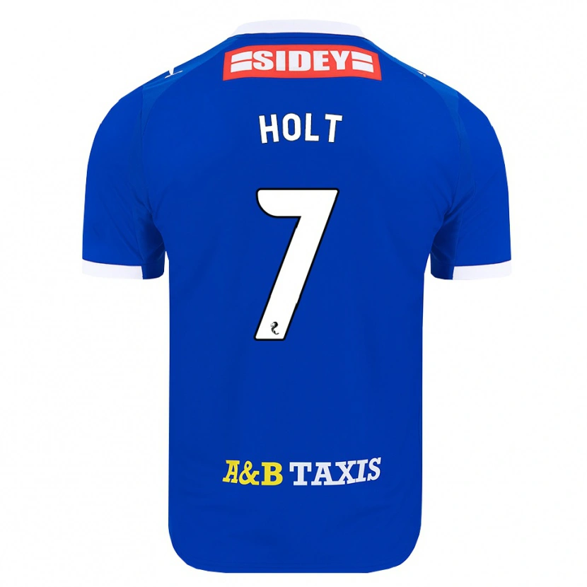 Danxen Criança Camisola Jason Holt #7 Azul Vermelho Amarelo Principal 2026/27 Camisa