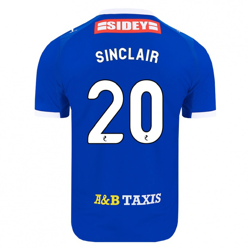 Danxen Criança Camisola Ross Sinclair #20 Azul Vermelho Amarelo Principal 2026/27 Camisa
