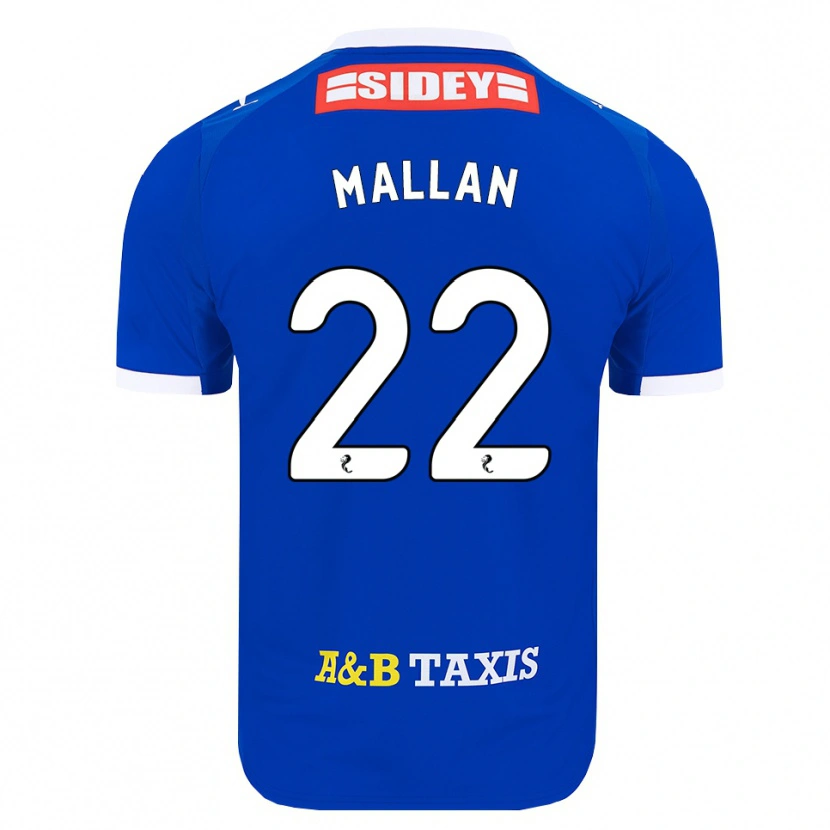 Danxen Criança Camisola Stevie Mallan #22 Azul Vermelho Amarelo Principal 2026/27 Camisa