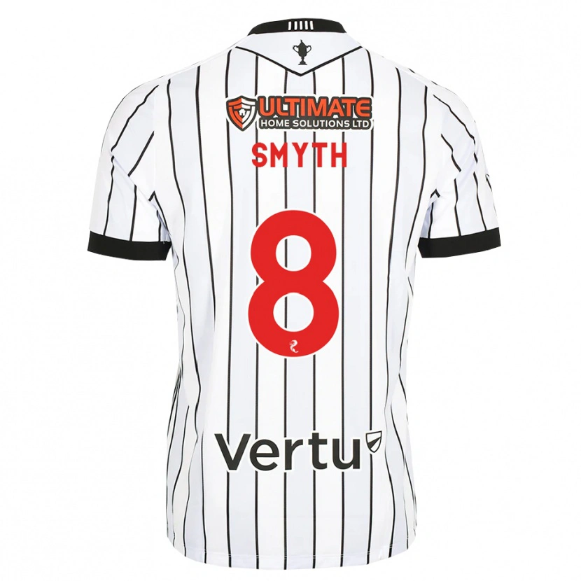 Danxen Criança Camisola Oisin Smyth #8 Branco Preto Vermelho Principal 2026/27 Camisa