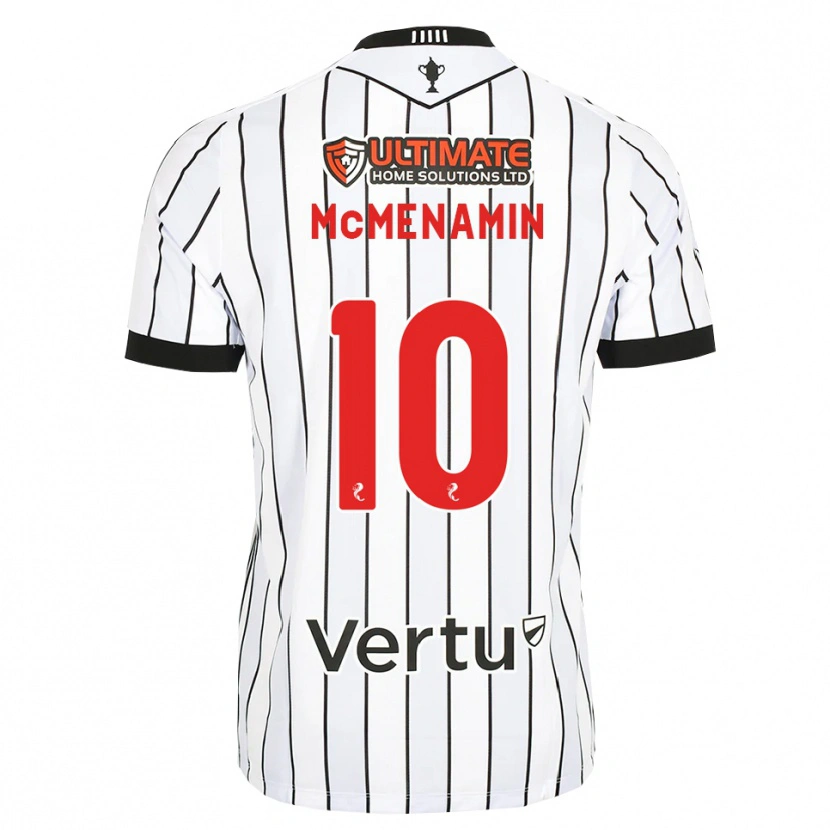 Danxen Criança Camisola Conor Mcmenamin #10 Branco Preto Vermelho Principal 2026/27 Camisa
