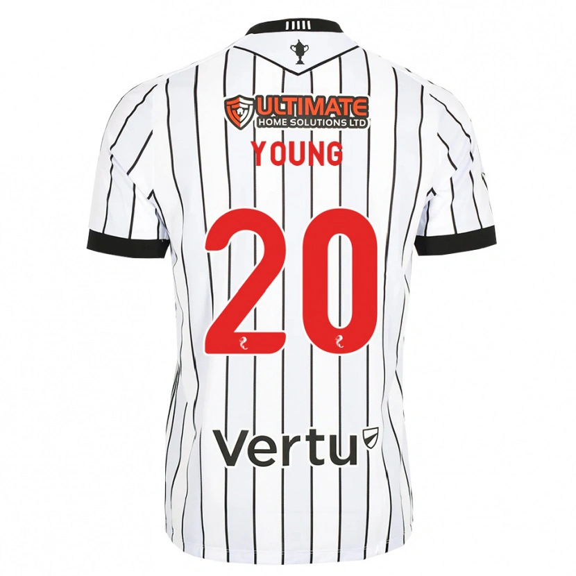 Danxen Criança Camisola Jake Young #20 Branco Preto Vermelho Principal 2026/27 Camisa