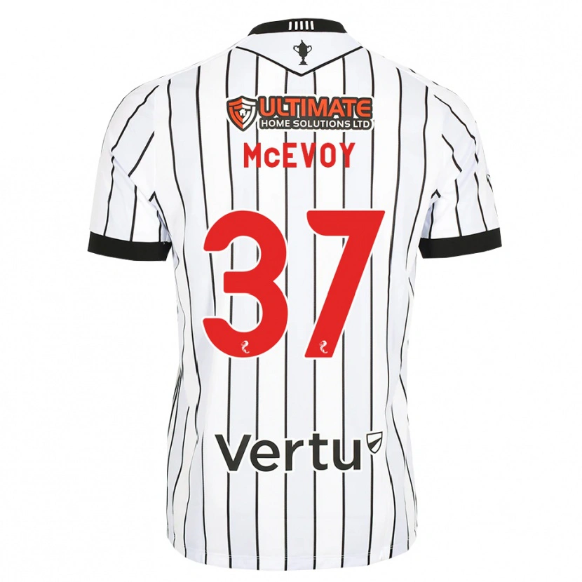 Danxen Criança Camisola Carrick Mcevoy #37 Branco Preto Vermelho Principal 2026/27 Camisa