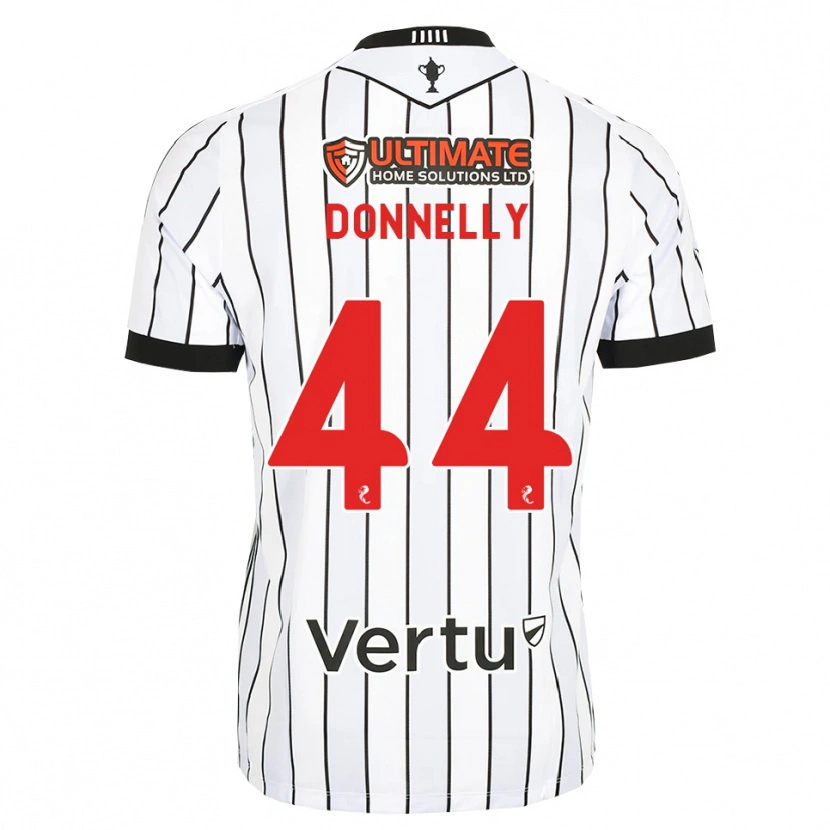 Danxen Criança Camisola Liam Donnelly #44 Branco Preto Vermelho Principal 2026/27 Camisa