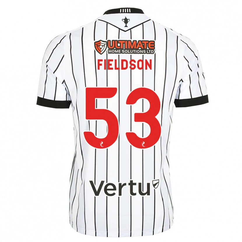 Danxen Criança Camisola Henry Fieldson #53 Branco Preto Vermelho Principal 2026/27 Camisa