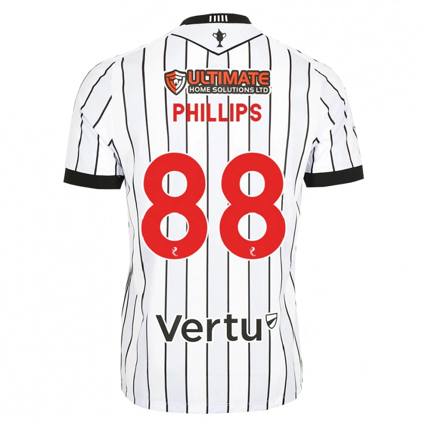 Danxen Criança Camisola Killian Phillips #88 Branco Preto Vermelho Principal 2026/27 Camisa