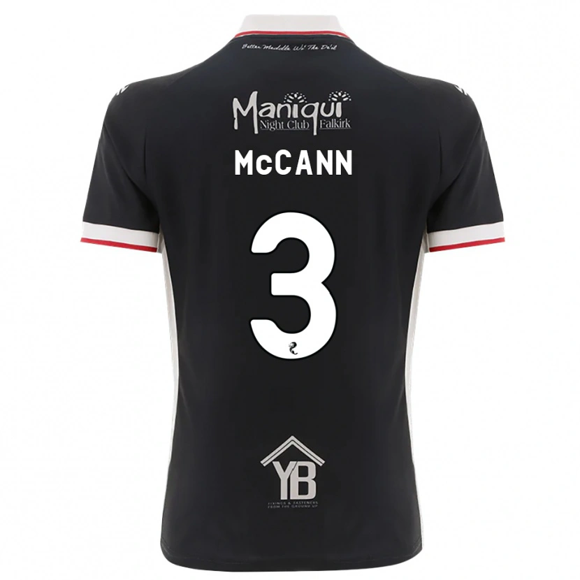 Danxen Criança Camisola Leon Mccann #3 Preto Branco Vermelho Principal 2026/27 Camisa