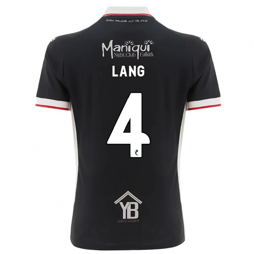 Danxen Criança Camisola Tom Lang #4 Preto Branco Vermelho Principal 2026/27 Camisa