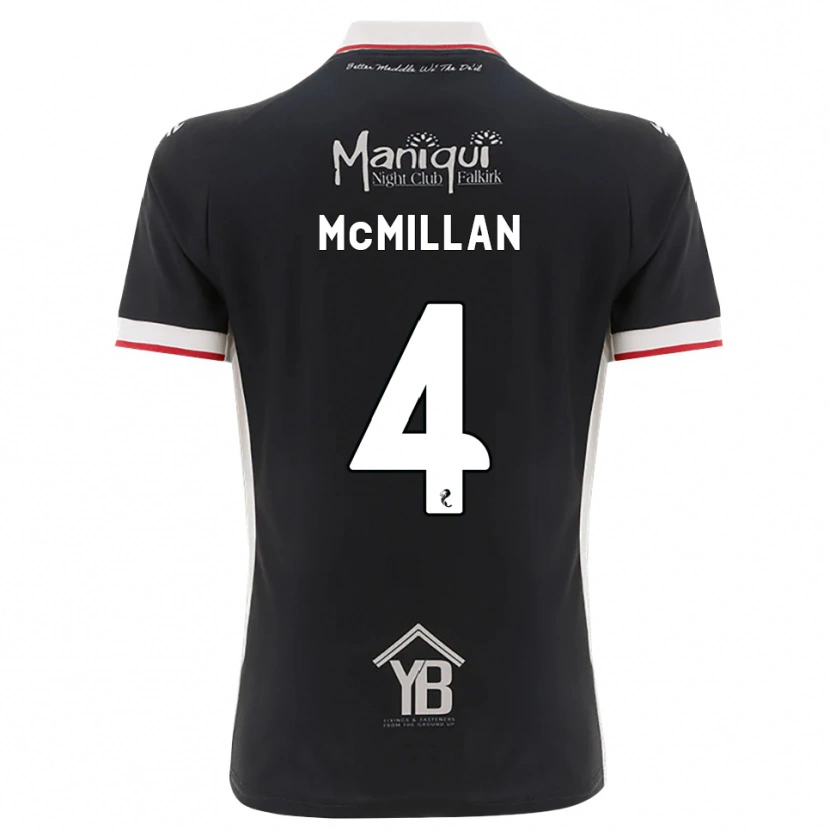 Danxen Criança Camisola Jack Mcmillan #4 Preto Branco Vermelho Principal 2026/27 Camisa