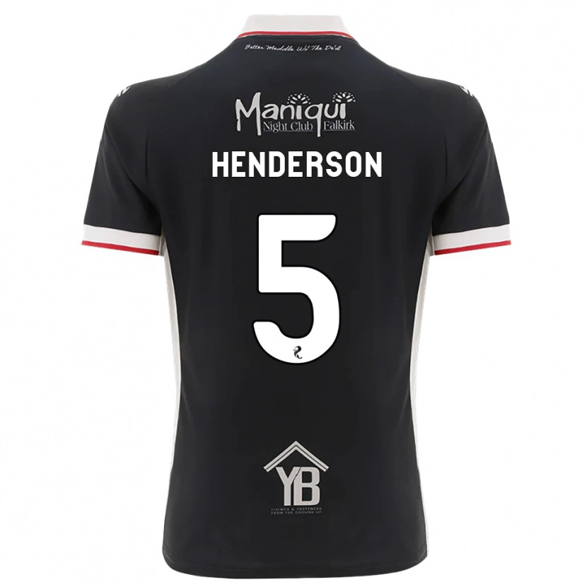 Danxen Criança Camisola Liam Henderson #5 Preto Branco Vermelho Principal 2026/27 Camisa