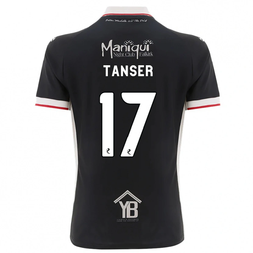 Danxen Criança Camisola Scott Tanser #17 Preto Branco Vermelho Principal 2026/27 Camisa