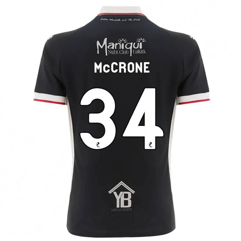 Danxen Criança Camisola Caelan Mccrone #34 Preto Branco Vermelho Principal 2026/27 Camisa