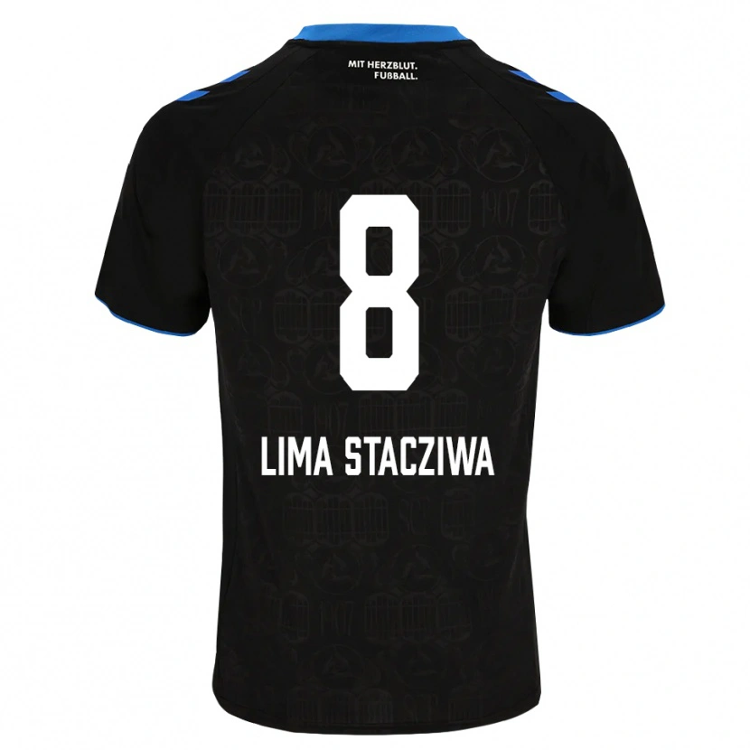 Danxen Criança Camisola Neo Lima Stacziwa #8 Preto Branco Vermelho Principal 2026/27 Camisa