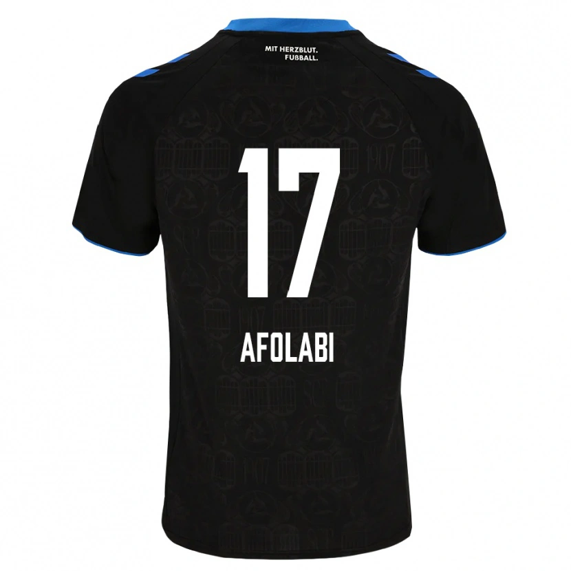 Danxen Criança Camisola Gentil Afolabi #17 Preto Branco Vermelho Principal 2026/27 Camisa