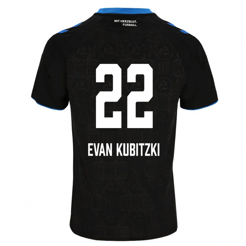 Danxen Criança Camisola Jaden Evan Kubitzki #22 Preto Branco Vermelho Principal 2026/27 Camisa
