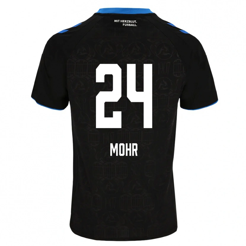 Danxen Criança Camisola Niklas Mohr #24 Preto Branco Vermelho Principal 2026/27 Camisa