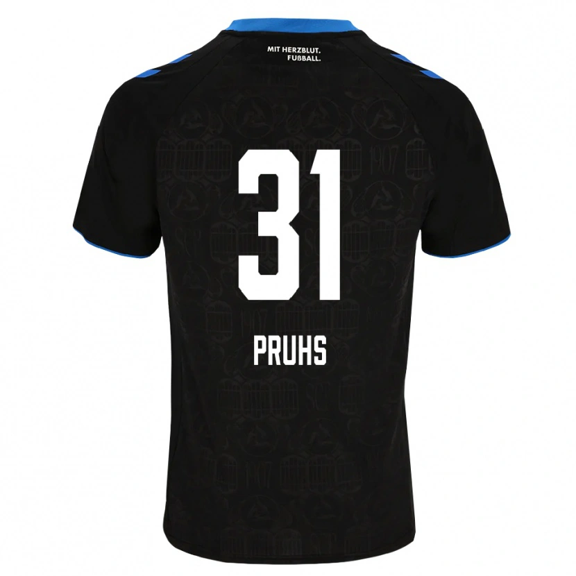 Danxen Criança Camisola Florian Pruhs #31 Preto Branco Vermelho Principal 2026/27 Camisa