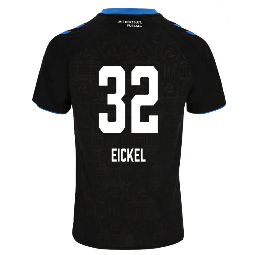 Danxen Criança Camisola Lasse Eickel #32 Preto Branco Vermelho Principal 2026/27 Camisa