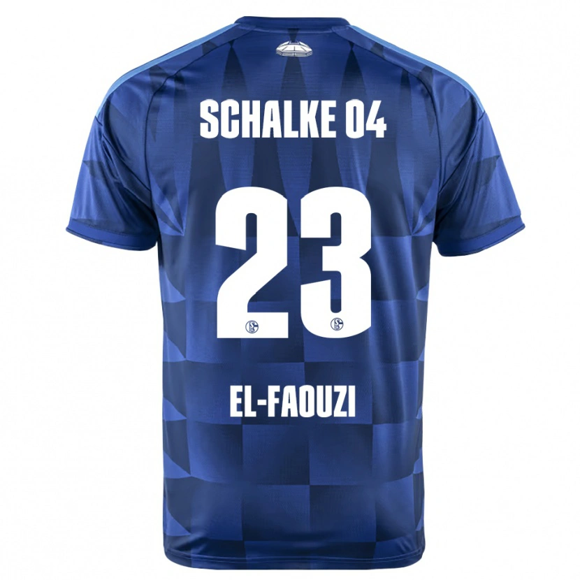 Danxen Criança Camisola Soufiane El-Faouzi #23 Azul Escuro Amarelo Branco Principal 2026/27 Camisa