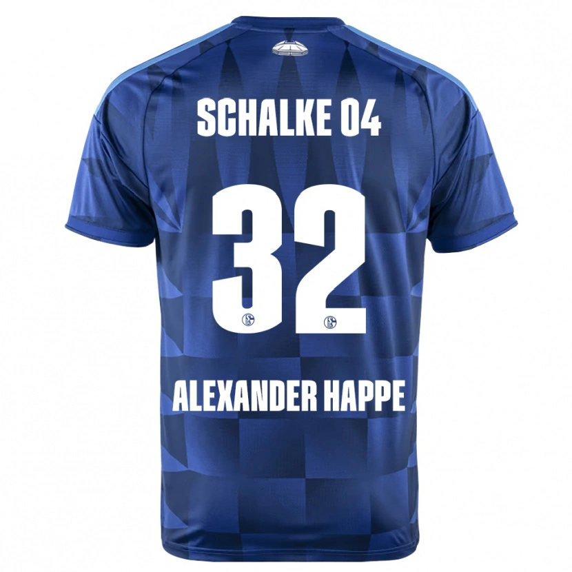 Danxen Criança Camisola Luca Alexander Happe #32 Azul Escuro Amarelo Branco Principal 2026/27 Camisa