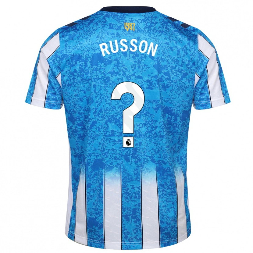 Danxen Criança Camisola Will Russon #0 Branco Azul Laranja Principal 2026/27 Camisa