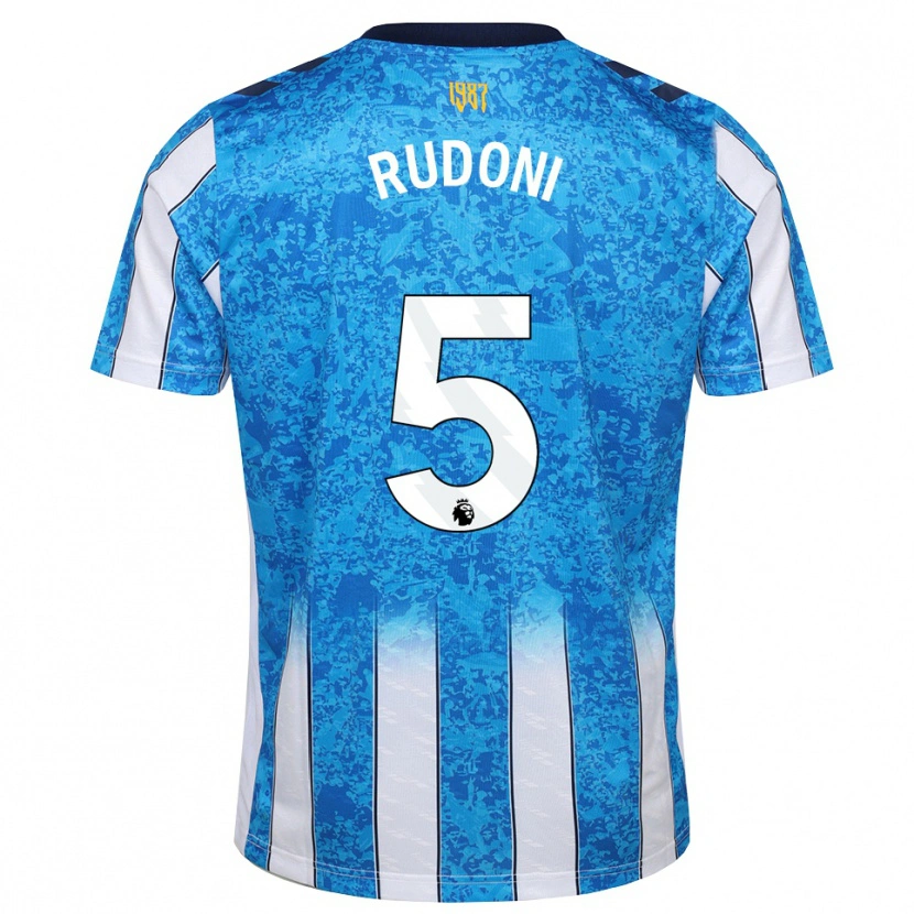 Danxen Criança Camisola Jack Rudoni #5 Branco Azul Laranja Principal 2026/27 Camisa